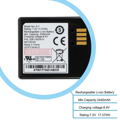 RICHBATTE OEM A-1B Extra Rechargeable Battery for ARLO PRO PRO 2 LIGHT Camera VMA4400