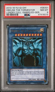 Obelisco Tormentatore 2013 YuGiOh Gioco Leggendario LC01-EN001 PSA 8 Segreto Raro - Foto 1 di 2