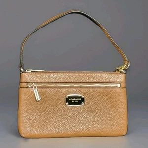 VERY NICE - MICHAEL KORS WRISTLET/SMALL TOP HANDLE BAG ACORN COLOR - Picture 1 of 12