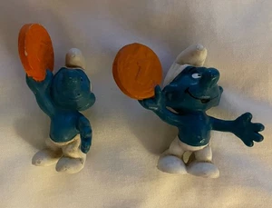 Vintage Schleich 20029 Geld Schlümpfe Schlumpf x2 Varianten - Bild 1 von 3