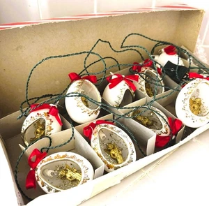 Vintage Diorama Angel Christmas Ornament Lights Montgomery Ward Made Italy NIB - Picture 1 of 18