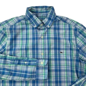 Camisa Vineyard Vines Para Hombres M Mediana Abotonada Calce Clásico A Cuadros Ajuste Tucker - Imagen 1 de 24