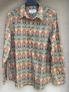 James Meade Size 18 Liberty Ianthe Art Nouveau Women's Cotton Blouse Shirt - Picture 1 of 11
