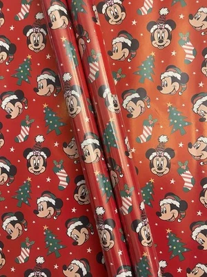 1 X Large Disney Mickey Mouse Christmas Wrapping Paper Roll Gift Wrap 5M X 69Cm