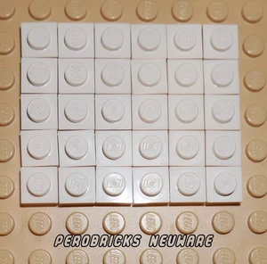 Lego Basic 30 Platten 1x1 #3024 weiss NEUWARE - Bild 1 von 1