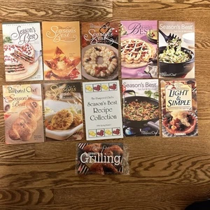 The Pampered Chef Light & Simple & 9 Season's Best Recipe Collection Book Lot - Imagen 1 de 1