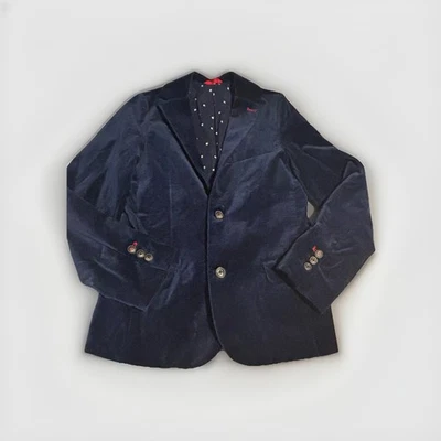Chaqueta Blazer BODEN Terciopelo Azul Niños Talla 11-12 Años 152 Cm Vacaciones Foto 1 de 4