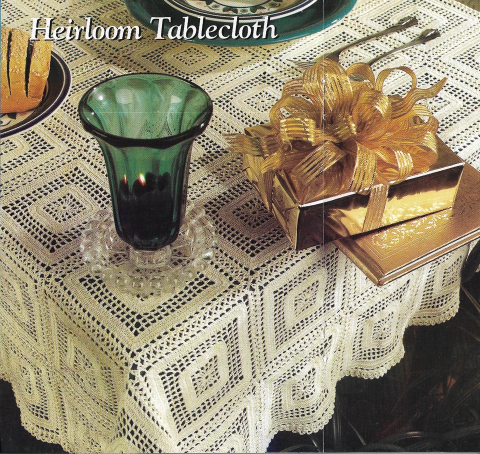 Heirloom Tablecloth crochet PATTERN INSTRUCTIONS - Image 1 of 1