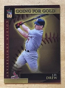 J.D. Drew 2000 Topps Going For The Gold 50th Anniversary Insert #GA50 NM - Bild 1 von 3