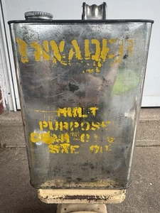 Olio SAE multiuso vintage Invader 1 Gal NOS MAI APERTO - Foto 1 di 7