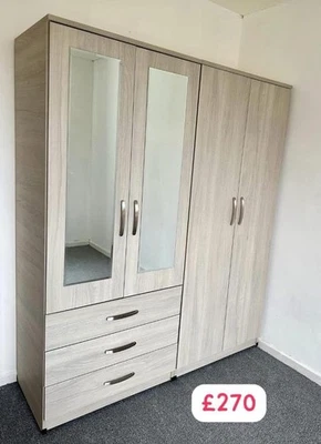 Brand New 5ft Width 4 Doors Cupboard/Wardrobe Only £270,  ❤️  - Image 1 of 4