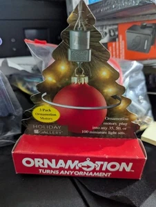Ornamotion 1 Box / 3 Plug in Motors Rotate Any Christmas Ornament NEW 82203 TREE - Picture 1 of 4