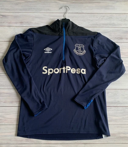 Everton Football Soccer Training Jacket Long Sleeve Umbro Size M Cover