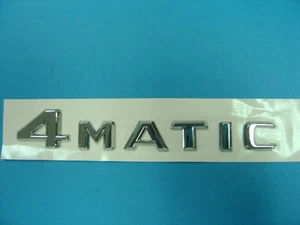 Chrome * 4MATIC * Trunk Badge For Mercedes Benz CLA GLA GLC GLE GLS E S C CL AMG - Picture 1 of 4
