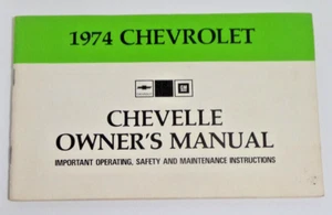 1974 Chevrolet Chevelle owner's manual - Bild 1 von 1