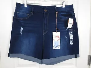 YMI Curvy Fit Women's Ultra High Waisted Shorts Size 17/33 Stretch - Picture 1 of 6