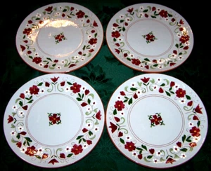 4 Pristine Stangl Pottery Garland Patter 10in Dinner Plates #1 - Picture 1 of 3