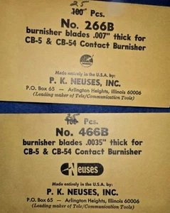 Neuses 266B & 466B Contact Burnisher Pen Type 50 Refill Blades USA NOS - Picture 1 of 7