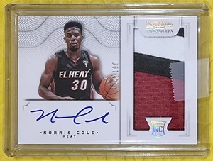 2012-13 Panini National Treasures Norris Cole Rookie Auto RC RPA Redemption /199 - Picture 1 of 4