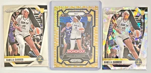 Kamilla Cardoso 2024 Prizm WNBA Monopoly Gold Millionaire Shimmer Rookie /500 RC - Picture 1 of 2