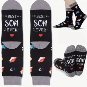 Best Son Ever Novelty Socks Birthday Christmas Gift Present Boy Men - Picture 1 of 2
