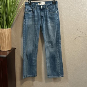 B2/1 Levi’s 505 regular denim blue jeans size 14, regular 27/27 youth - Picture 1 of 12