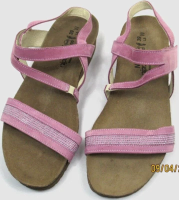 Sandalias Cameron Naot para mujer 39/8-8,5 ligeras de gamuza lila con tachuelas con honda trasera Foto 1 de 4