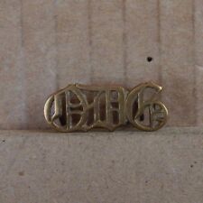 QDG 1st The Queen's Dragoon Guards  Brass Army metal shoulder title genuine