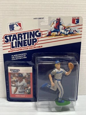 Robin Yount Milwaukee Brewers MLB Figure Kenner Starting Lineup 1988 Baseball - Image 1 of 4
