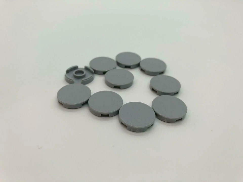 Lego (c) 10x Rundfliese - 2x2 hellgrau - 14769 - tile round light bluish gray - Bild 1 von 1