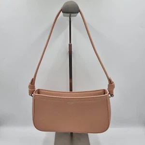 Oroton Atlas Praline Mini Baguette Shoulder Bag Purse Genuine Leather Designer - Picture 1 of 12