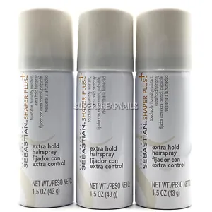 Sebastian Professional Shaper Plus Hairspray 1.5 oz Travel Size - LOT OF 3 - Picture 1 of 1
