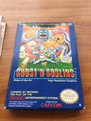 Nintendo NES Game: Ghosts 'n Goblins PAL-A CIB HANG-TAB MINT COMPLETE 1ST PRINT - Image 1 of 4