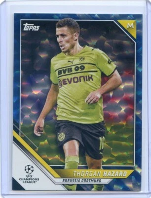 2021-22 Topps UEFA Champions THORGAN HAZARD #27 ICY BLUE FOIL SP /99 BVB - Image 1 of 2