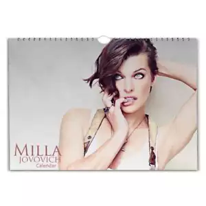 Milla Jovovich Landscape Full Photo Personalised 2025/26 Calendar Choose Start - Picture 1 of 2
