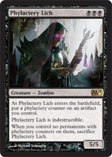1x Phylactery Lich - Foil NM, English MTG Magic 2011 (M11)