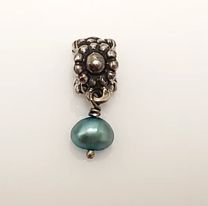 Pandora Sterling Silver RARE Holy Grail Pearl Dangle Charm 790339TP - Picture 1 of 6