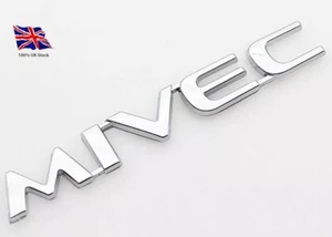 MIVEC 3D ABS Car Fender Side Rear Trunk Badge Emblem - Picture 1 of 2