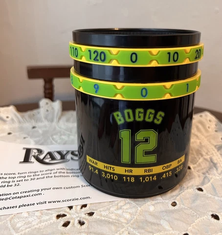 Tampa Bay Rays Wade Boggs Can Cooler Koosie Baseball Stadium Giveaway Scorzie Cover