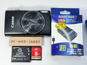 Canon IXY 650 PowerShot Elph 360 HS Digital Camera 20.2MP Black B382 - Zdjęcie 1 z 16