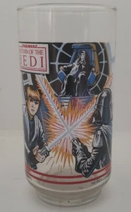 Star Wars Return of the Jedi Burger King Collectible Glass Luke vs Vader  - Picture 1 of 7
