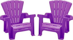 Kids’ Adirondack (2-Pack, Purple), Stackable, Outdoor, Beach, Lawn, Indoor, Ligh - Picture 1 of 8