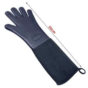 Ofen Handschuhe Hitzebeständiges Silikon Lange Anti-Rutsch Handschuhe Grillen - Bild 1 von 7