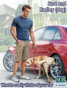 Master Box 24049 Bart und Radley. Was er wirklich von deinem Auto denkt, Maßstab 1:24 - Bild 1 von 7