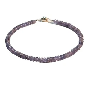 "Original Tansanit 925 Sterlingsilber Armband mit Magnetverschluss 7,5" - Bild 1 von 5