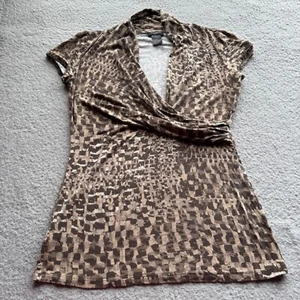 Ann Taylor Sleeveless Tank Top Cheetah Print Women's Size Extra Small Womens - Picture 1 of 8