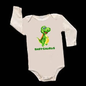 Babysaurse FUNNY LONG SLEEVE Baby Onesie NEW. FREE SHIPPING - Picture 1 of 1