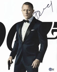 FOTO FIRMADA DANIEL CRAIG JAMES BOND 007 11X14 BAS BECKETT CERTIFICADO DE AUTENTICIDAD - Imagen 1 de 1
