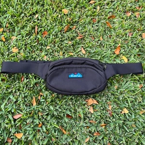 KAVU Canvas Spectator Gürteltasche Hüfttasche Bauchtasche schwarz Crossbody Bag Sling - Bild 1 von 9