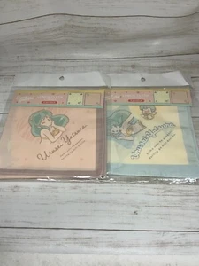 Urusei Yatsura Lum Ten Mittagessen Tuch 2er Set Rosa Grün Taschentuch Aus Japan - Bild 1 von 5
